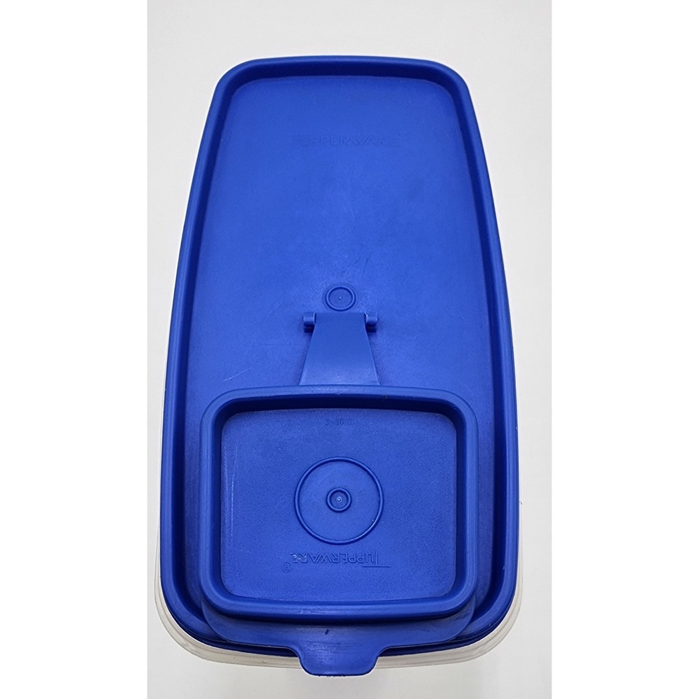 Tupperware Modular Mates Cereal Keeper Store N Pour Blue Lid 1588 1589 1590 - Picture 3 of 12